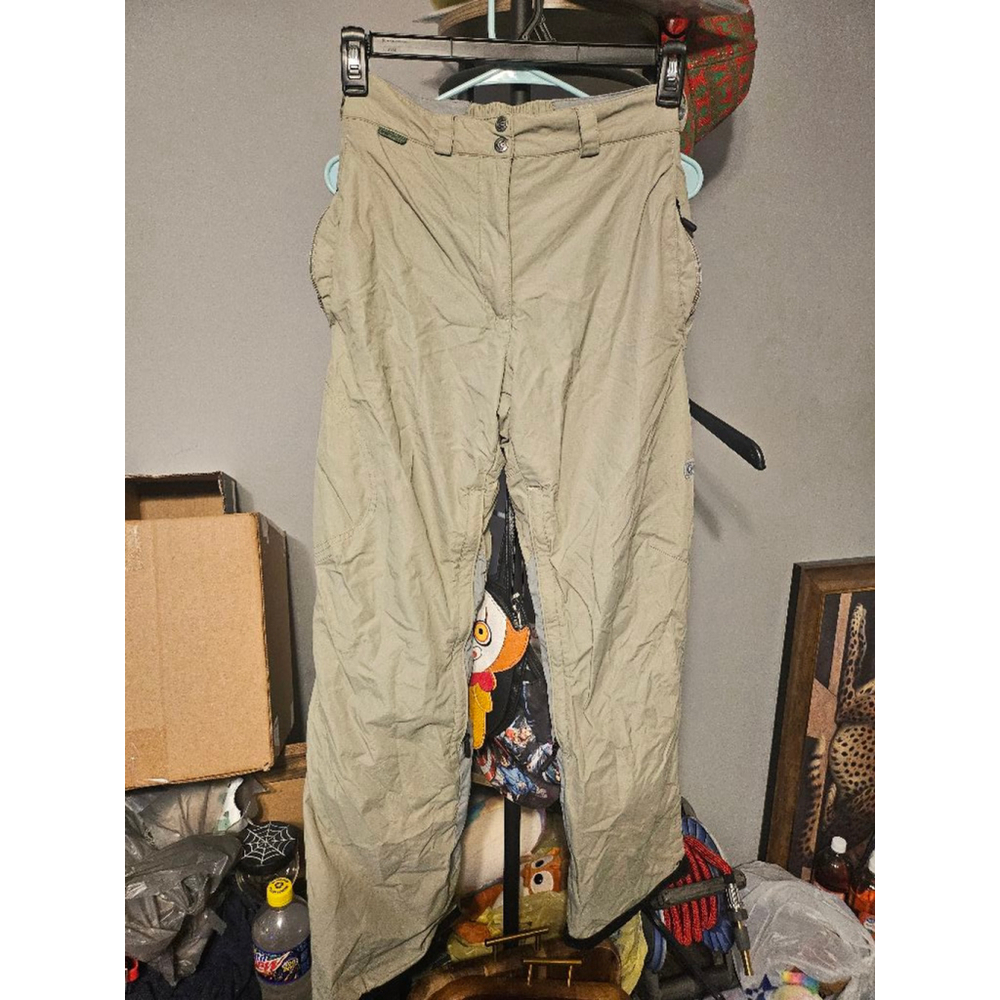 Women's Columbia Convert Beige Snowboarding Pants Size S Waterproof